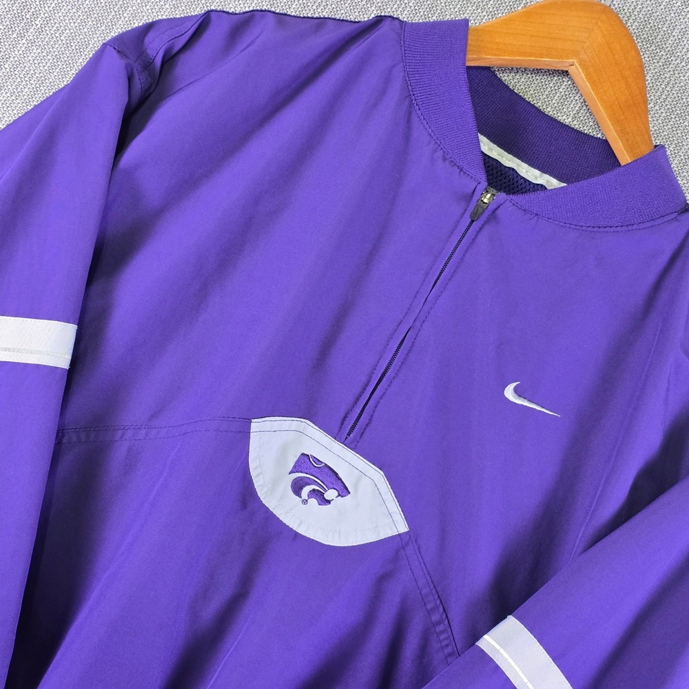 Vintage K-State Wildcats x Nike Team Authentic Mens S Player Issued Windbreaker
